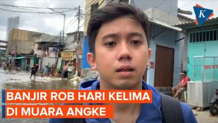 Situasi Banjir Rob Muara Angke Hari Kelima