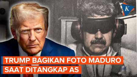 Ini Foto Presiden Venezuela Maduro Saat Ditangkap AS, Matanya Ditutup