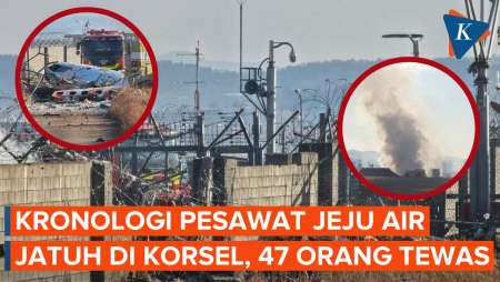 Kronologi Pesawat Jeju Air Jatuh di Bandara Muan Korsel, Tabrak Dinding dan Meledak, 47 Tewas