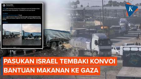 Israel Serang Konvoi Bantuan Makanan di Gaza