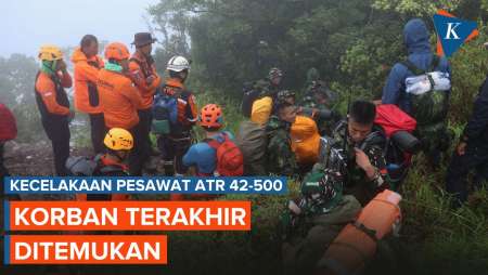 Tim SAR Temukan Korban Terakhir Kecelakaan Pesawat ATR 42-500