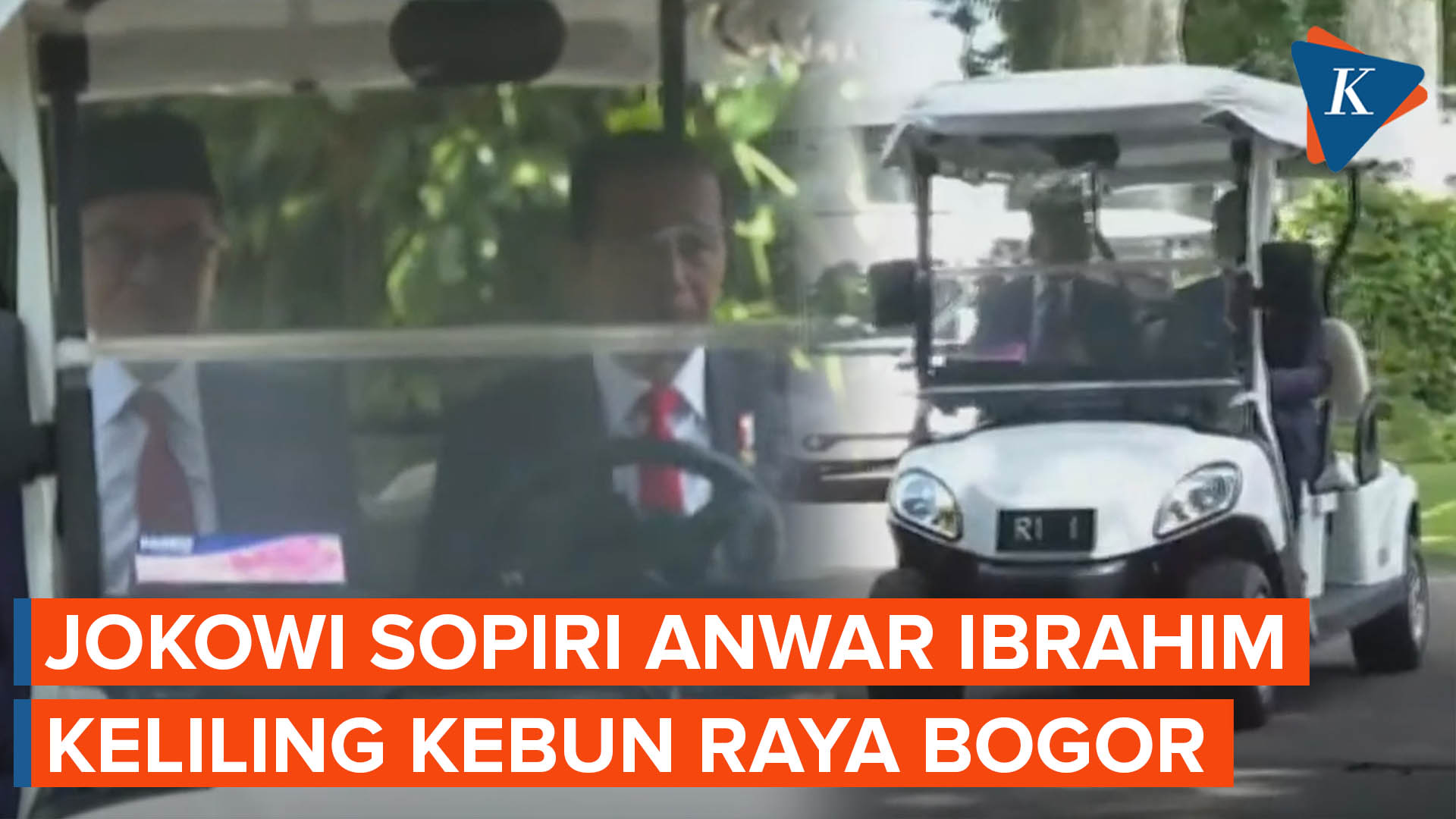Gaya Presiden Jokowi Sopiri PM Anwar Ibrahim Keliling Kebun Raya Bogor