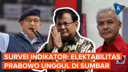 Survei Indikator Politik Indonesia Ungkap Elektabilitas Prabowo Unggul