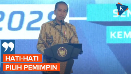 Di Hadapan Ganjar dan Jusuf Kalla, Jokowi Ingatkan Pengusaha Hati-hati Pilih Pemimpin