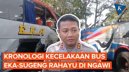 Kronologi Kecelakaan Bus di Geneng Ngawi, Bus Eka Vs Sugeng Rahayu