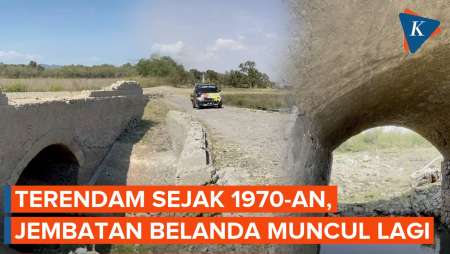 Kisah Jembatan Nglengkong Peninggalan Belanda Berusia Ratusan Tahun yang Muncul di Waduk Gajah Mungk