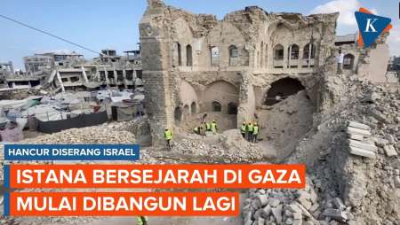 Istana Pasha Di Gaza Mulai Direhabilitasi Setelah Hancur Karena Serangan Israel