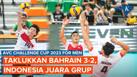 Hasil Timnas Voli Indonesia Vs Bahrain 3-2: Indonesia Juara Grup