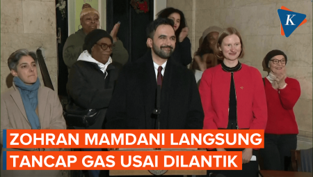 Pidato Perdana Zohran Mamdani Usai Dilantik, Langsung Keluarkan 3 Perintah Eksekutif