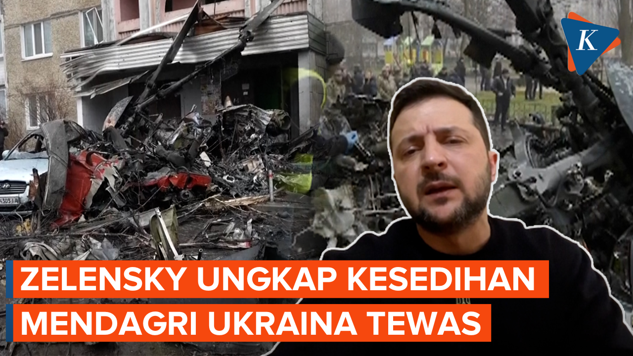 Zelensky Perintahkan Penyelidikan Kecelakaan Helikopter yang Tewaskan Mendagri Ukraina
