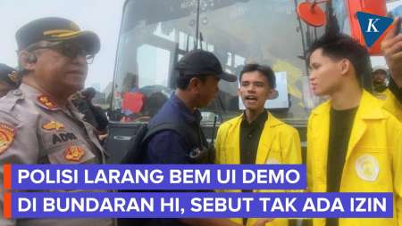 Ini Alasan Polisi Larang BEM UI Demo di Bundaran HI