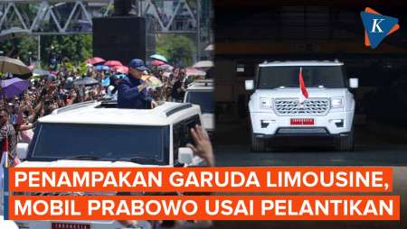 Penampakan MV3 Garuda Limousine, Mobil yang Dinaiki Prabowo Usai Pelantikan Presiden