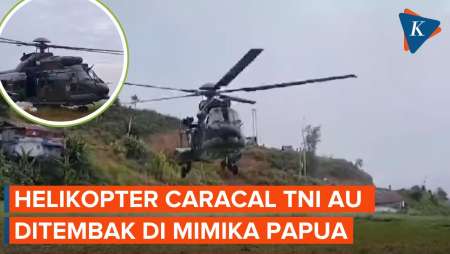 Helikopter Caracal 2213 TNI AU Ditembak di Mimika, Dua Prajurit Luka