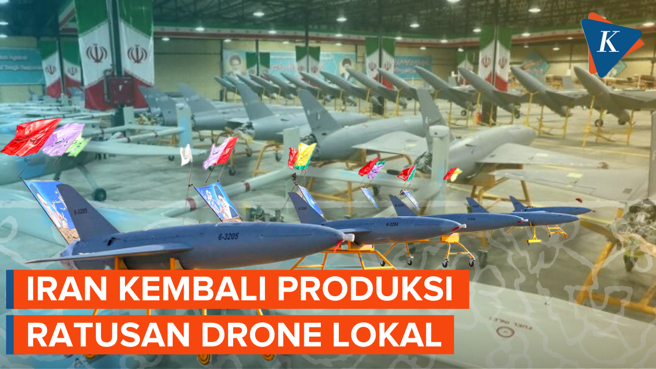 Iran Pamer 200 Drone Tempur Buatan Dalam Negeri