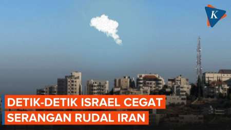 Detik-detik Israel Cegat Serangan Rudal Iran, Sirene Meraung Di Yerusalem