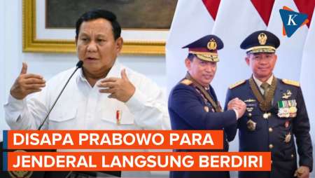 Momen Prabowo Buka Rapim TNI dan Polri, Para Jenderal Berdiri Saat Disapa