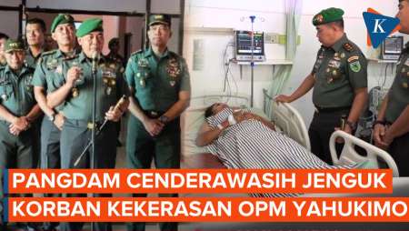 Pangdam Cenderawasih Jenguk Korban Aksi Kekerasan OPM di Yahukimo