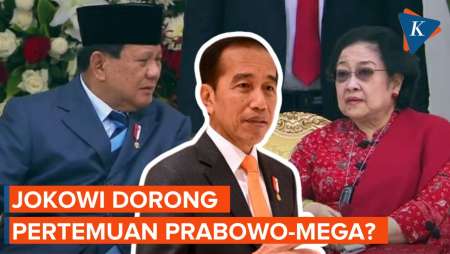 Senyum Jokowi Saat Ditanya Ikut Dorong Pertemuan Prabowo-Megawati