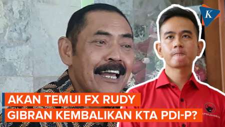 Gibran Atur Waktu Bertemu Ketua DPC PDI-P Solo FX Rudy, Kembalikan KTA?