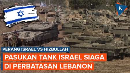 Israel Kerahkan Tank ke Perbatasan Lebanon, Hizbullah Siap Ladeni Invasi Darat