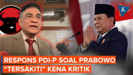 Prabowo "Tersakiti" Pemerintahannya Dikritik, Begini Respons PDI-P