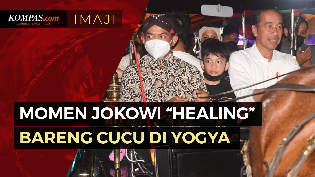 Gaya Jokowi Momong Cucu di Yogya, Ajak ke Prambanan hingga Naik Delman