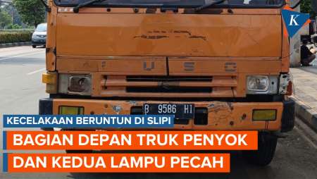 Begini Kondisi Truk Penyebab Kecelakaan Beruntun di Slipi yang Tewaskan 2 Korban