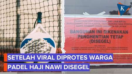 Lapangan Padel Di Haji Nawi Disegel Pemprov DKI