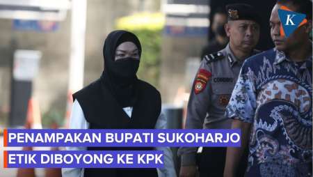 Momen Bupati Sukoharjo Etik Suryani Tiba Di Gedung KPK Usai Kena OTT