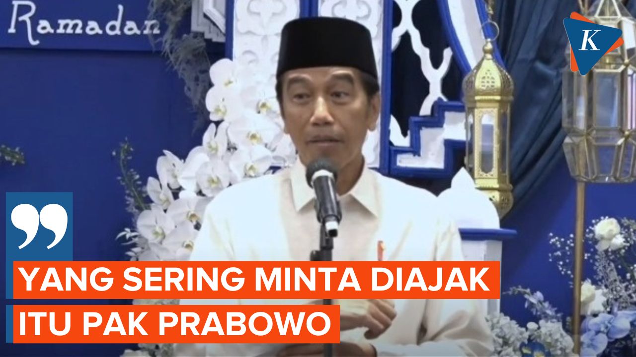 Kelakar Jokowi soal Elektabilitas Prabowo Naik karena Sering Ikut Kunjungan Kerja