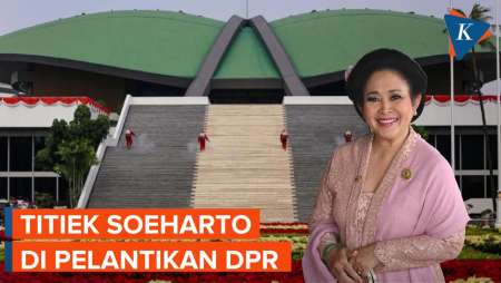 Momen Titiek Soeharto Bernuansa Pink di Pelantikan Anggota DPR