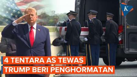 Trump Beri Hormat Ke 4 Tentara AS Yang Tewas Di Timur Tengah