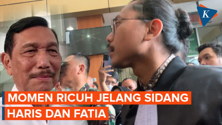 Momen Ricuh Jelang Sidang Haris Ashar dan Fatia, Kuasa Hukum Terdakwa Dilarang Masuk