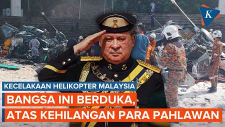 Kata Raja Malaysia soal 2 Helikopter Jatuh Jelang Hari Jadi…