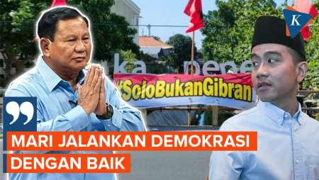 Tanggapan Santai Prabowo soal Yel-yel “Solo Bukan Gibran”