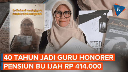Viral Kisah Atrianil, 40 Tahun Jadi Guru Honorer Pensiun Digaji Rp 414.000