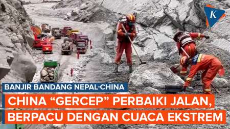 China Gerak Cepat Perbaiki Jalan Rusak Akibat Banjir, Berpacu Dengan Cuaca Ekstrem