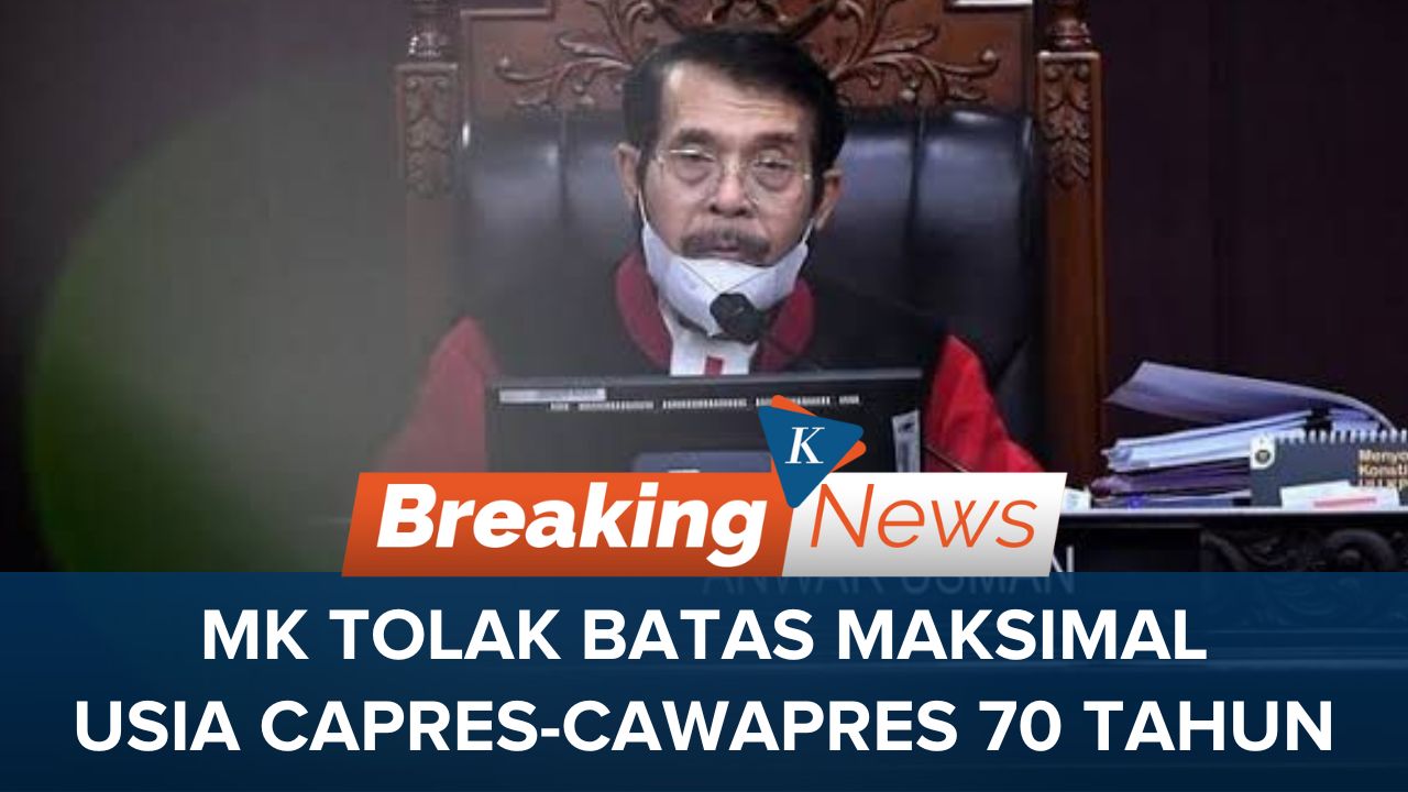 MK Tolak Gugatan Batas Usia Capres-Cawapres 70 Tahun dan Tak Langgar HAM
