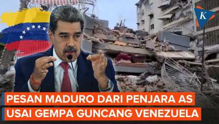 Dari Penjara AS, Nicolas Maduro Buka Suara Usai Gempa Besar Guncang Venezuela
