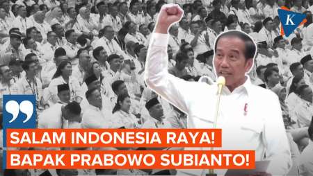 Jokowi Teriakkan Yel-yel di Rapimnas Gerindra, Disambut Sorakan Meriah Kader