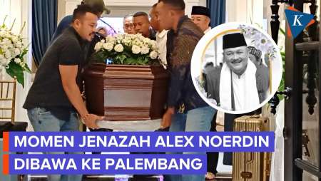 Detik-detik Jenazah Alex Noerdin Dibawa Ke Bandara Halim Untuk Diterbangkan Ke Palembang