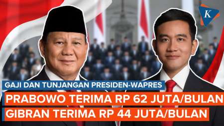 Gaji dan Tunjangan Presiden-Wapres: Prabowo Rp 62.740.000 per Bulan, Gibran Rp 44.160.000 per Bulan!