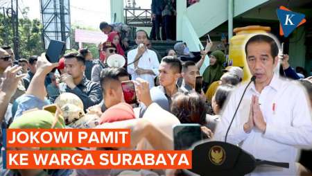 Blusukan ke Surabaya, Jokowi Pamitan ke Warga “Mohon Maaf Kalo…