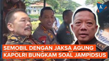 Duduk Semobil dengan Jaksa Agung, Kapolri Bungkam soal Penguntitan Jampidsus