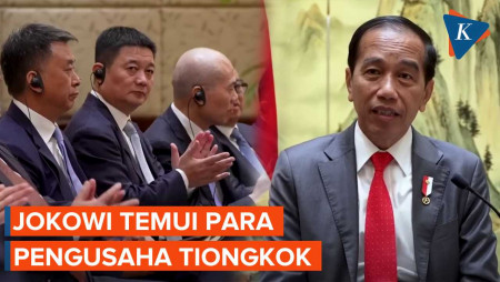 Momen Jokowi Temui Para Pengusaha Tiongkok