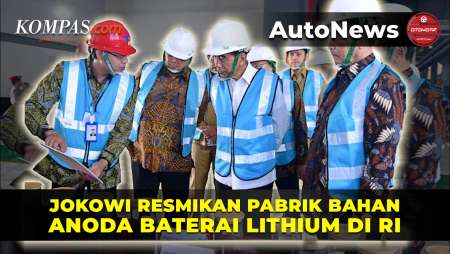 Jokowi Resmikan Pabrik Bahan Anoda Baterai Lithium di RI, Bisa Pasok ke 3 Juta Mobil Listrik