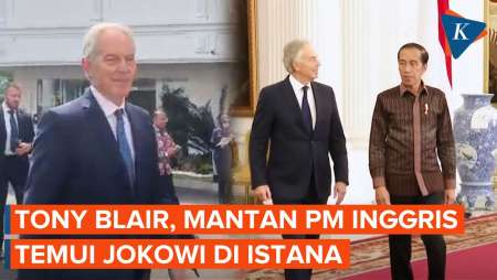 Mantan PM Inggris Tony Blair Bertemu Jokowi di Istana