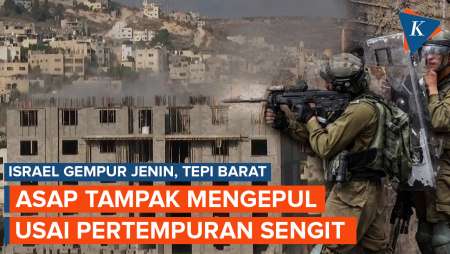 Israel Gempur Kota Jenin di Tepi Barat, Asap Mengepul di Udara