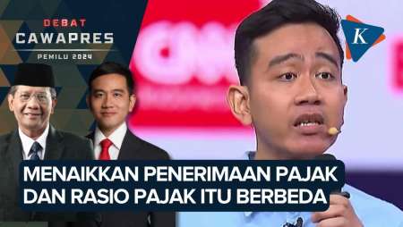 Gibran ke Mahfud: Menaikkan Penerimaan Pajak dan Rasio Pajak Itu Beda