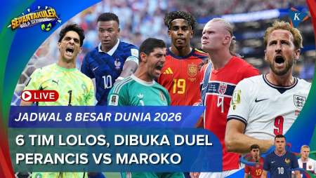 Jadwal Babak 8 Besar Piala Dunia 2026: 6 Tim Lolos, Dibuka Duel Perancis Vs Maroko